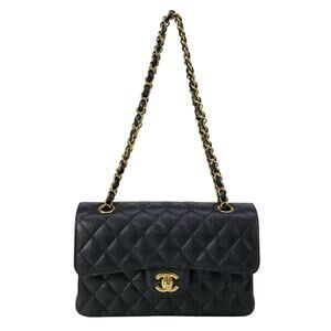 Chanel Double Flap Matelasse Shoulder Bag A01113